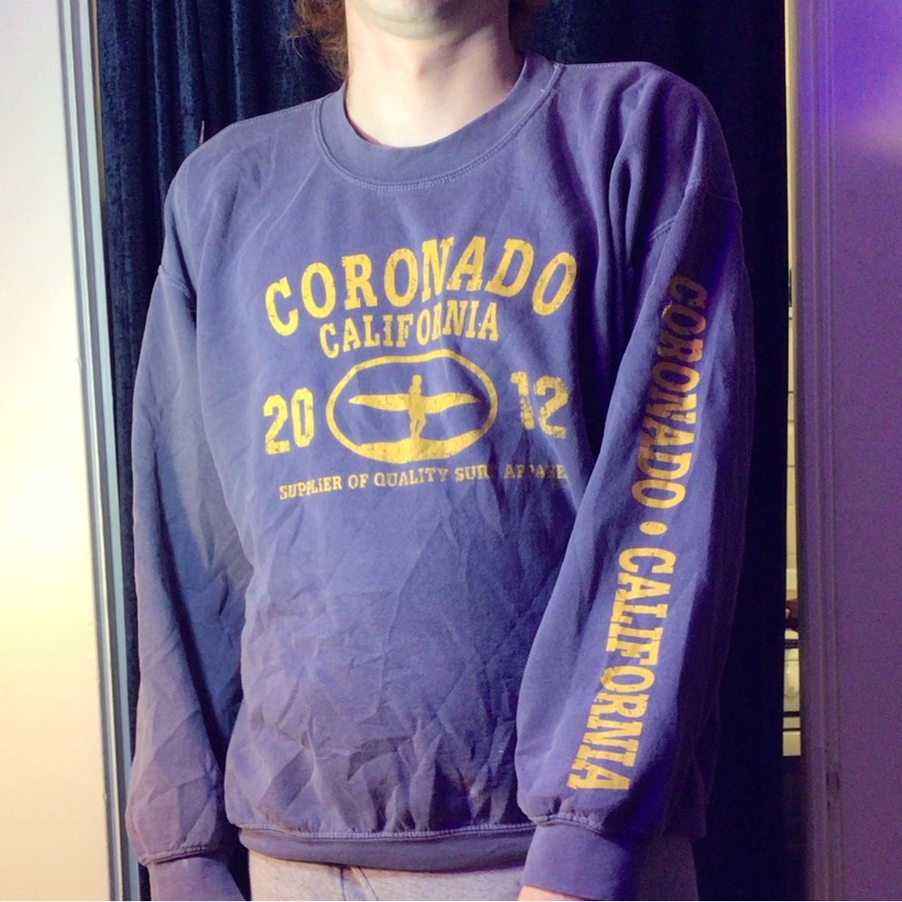 Denim blue sweatshirt